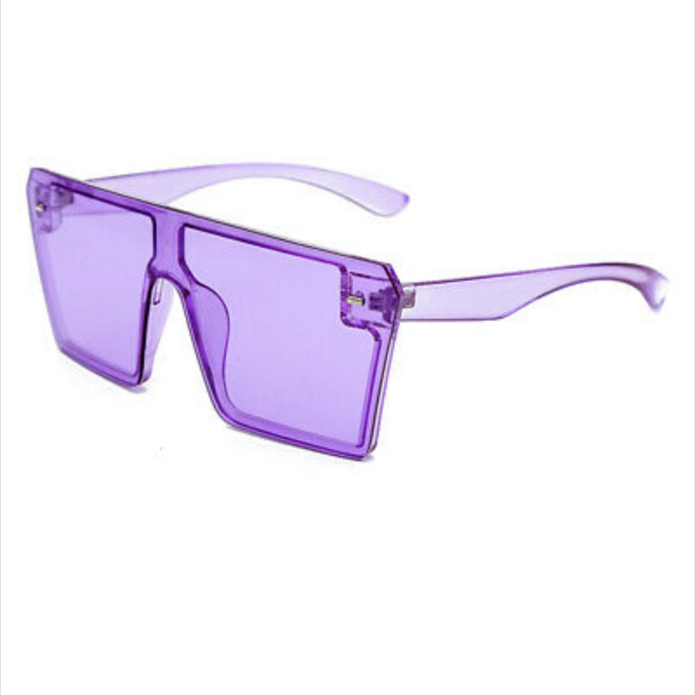 Purple tinted Oversized Square  Sunglasses